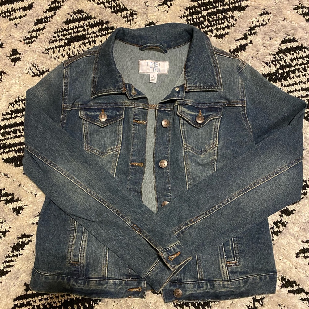 Medium wash jean jacket
